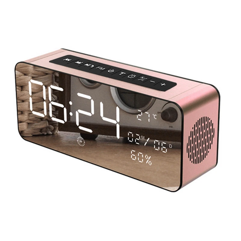 Pink No Box Sardine bluetooth динамик 5000 мАч Портативный будильник MP3 динамик 52 мм рог большой звук для вечерние TF карты USB FM радио - Цвет: Pink No Box