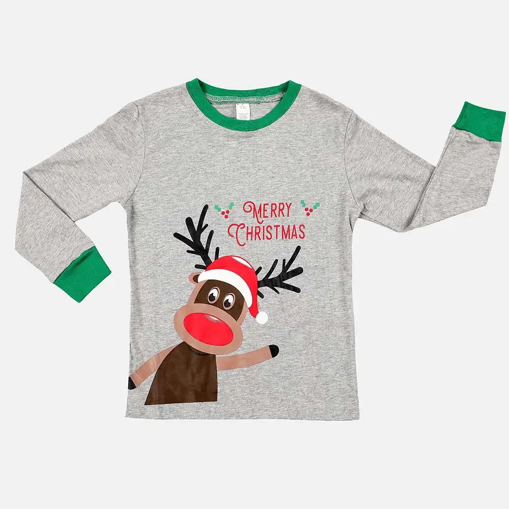 Charmleaks/Детский Рождественский пижамный комплект, НОВАЯ РОЖДЕСТВЕНСКАЯ одежда для сна с длинными рукавами, детская одежда для сна, домашняя одежда для детей 2-7 лет