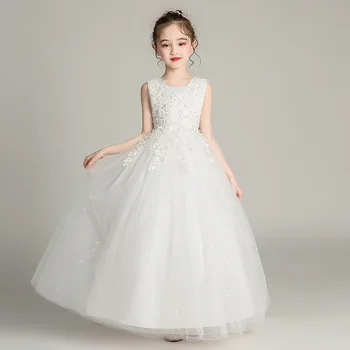 

Girls'Campus Opening Ceremony Dance Party Long Dress Flower Girls Wedding Bridesmaids' Eucharist Party Length Bridesmaid Dress