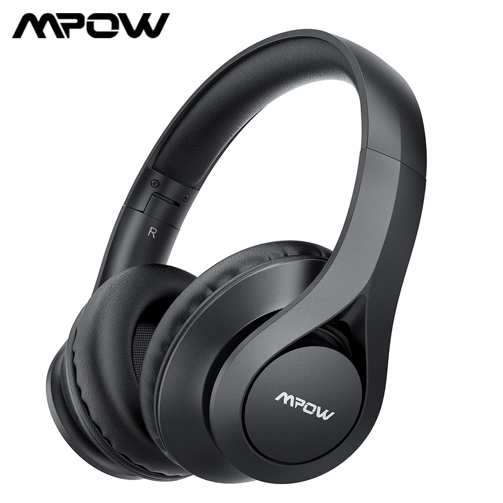 Mpow 059 Pro Wireless Headphone Bluetooth 5 0 Over Ear Headphones with Built in Mic 60Hrs Playing Time for Office Online Class
