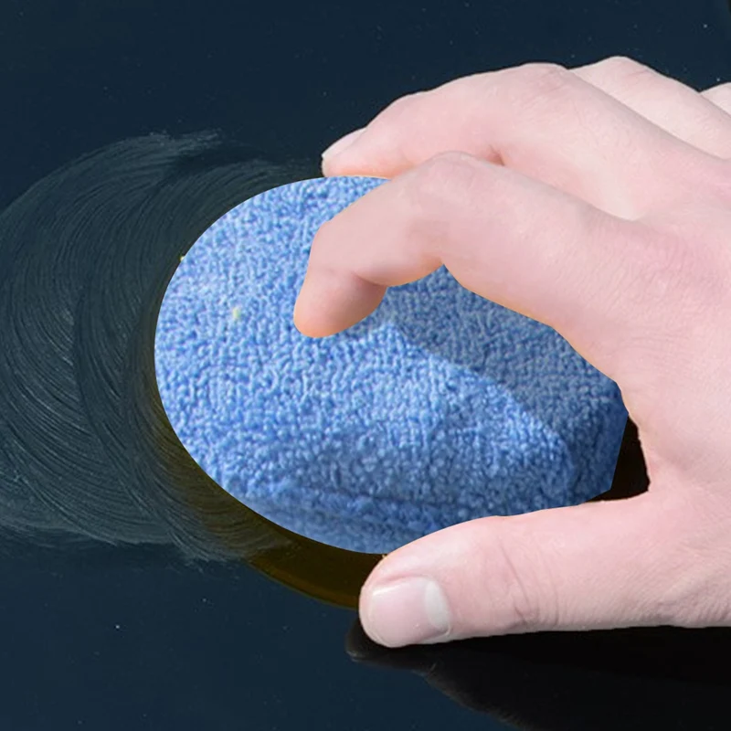 1Pcs 5'' Car Ceramic Coating EVA Sponge Glass Nano Wax Coat Applicator Pads Washing Tools Soft Microfiber Wax Applicator