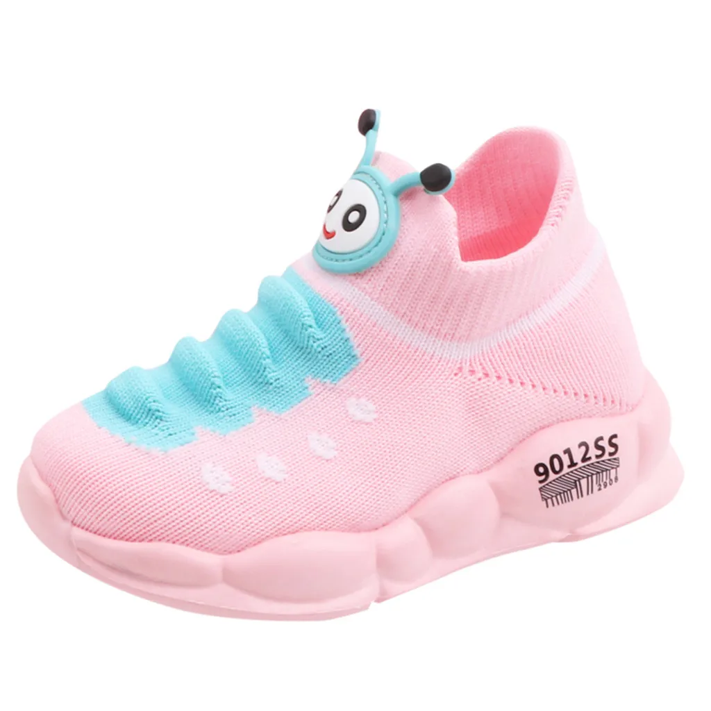 Girls Boys Sport Stretch Mesh Shoes Cartoon Infant Kids Baby Running Sneakers Kids Shoes Boys Shoes