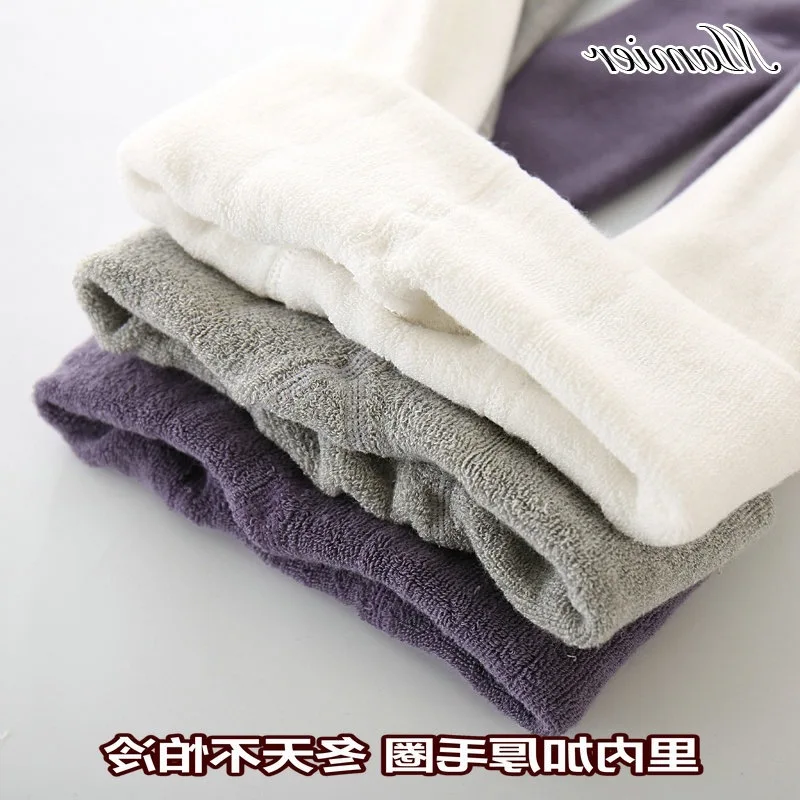 

Warm Large Bottom Autumn And Winter Thick Looped Pile 0-1-Year-Old BABY'S Non-slip Socks 3 Girls Baby CHILDREN'S Leggings plus V
