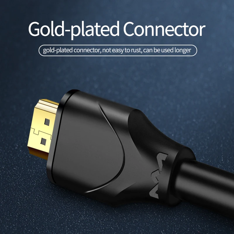 Кабель удлинитель HDMI 2 0 штекер 4K HD качество 3D Визуальный проектор для ноутбука PS3