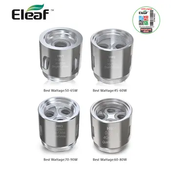 

Original Eleaf HW Coils 0.2ohm 0.3ohm 0.25ohm HW1 HW2 HW3 HW4 for Ikonn 220 Kit ELLO Mini or ELLO Mini XL Atomizer