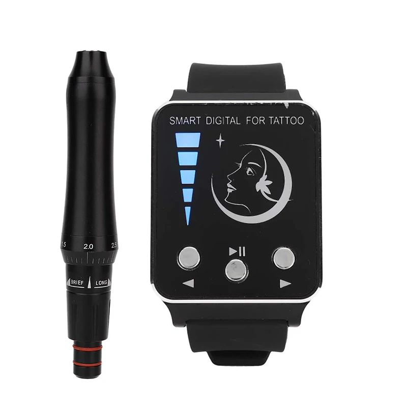 US $56.80 1 set Professional Microblading Machine with Watch Digital Rotary Tattoo Machine Pen for Permanent Makeup Eyebrow Lip PMU Supply