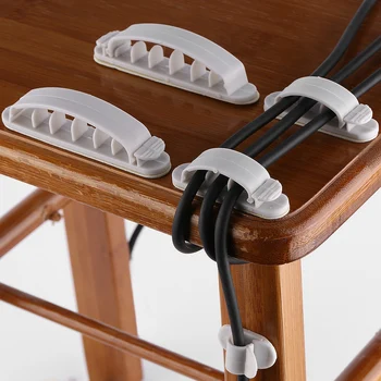 

Three sizes 10pcs/pack Self-adhesive Wire Organizer Line Cable Clip Buckle Plastic Clips Ties Fixer Fastener Holder