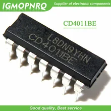 10pcs CD4011 CD4011BE HEF4011BP HEF4011 DIP-14 Quad 2-Input Buffered chip new original