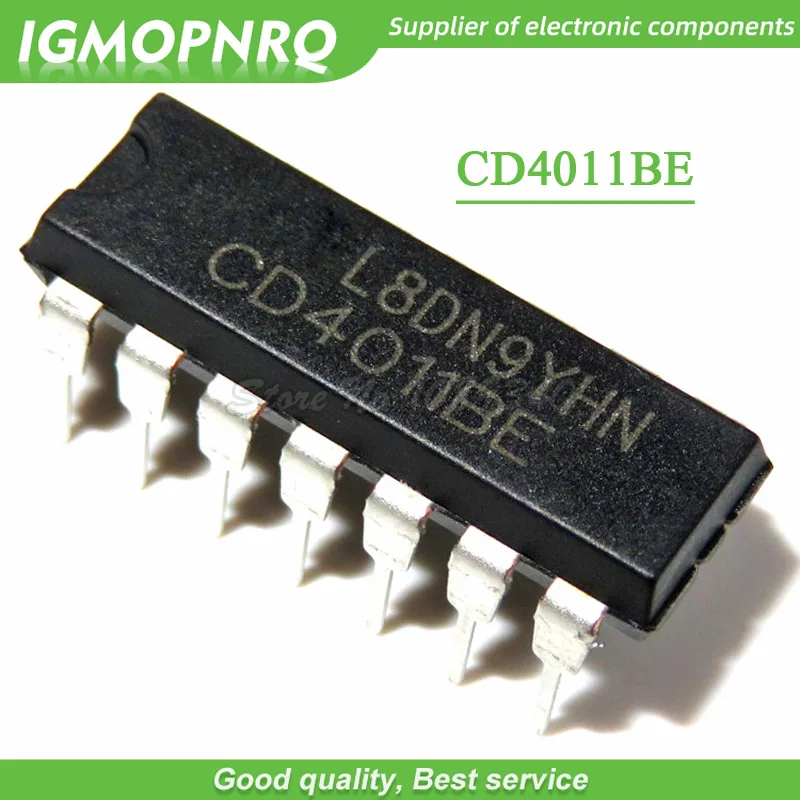 Буферный чип CD4011 CD4011BE HEF4011BP HEF4011 DIP-14 Quad с 2 входами новый оригинальный 10 шт. |