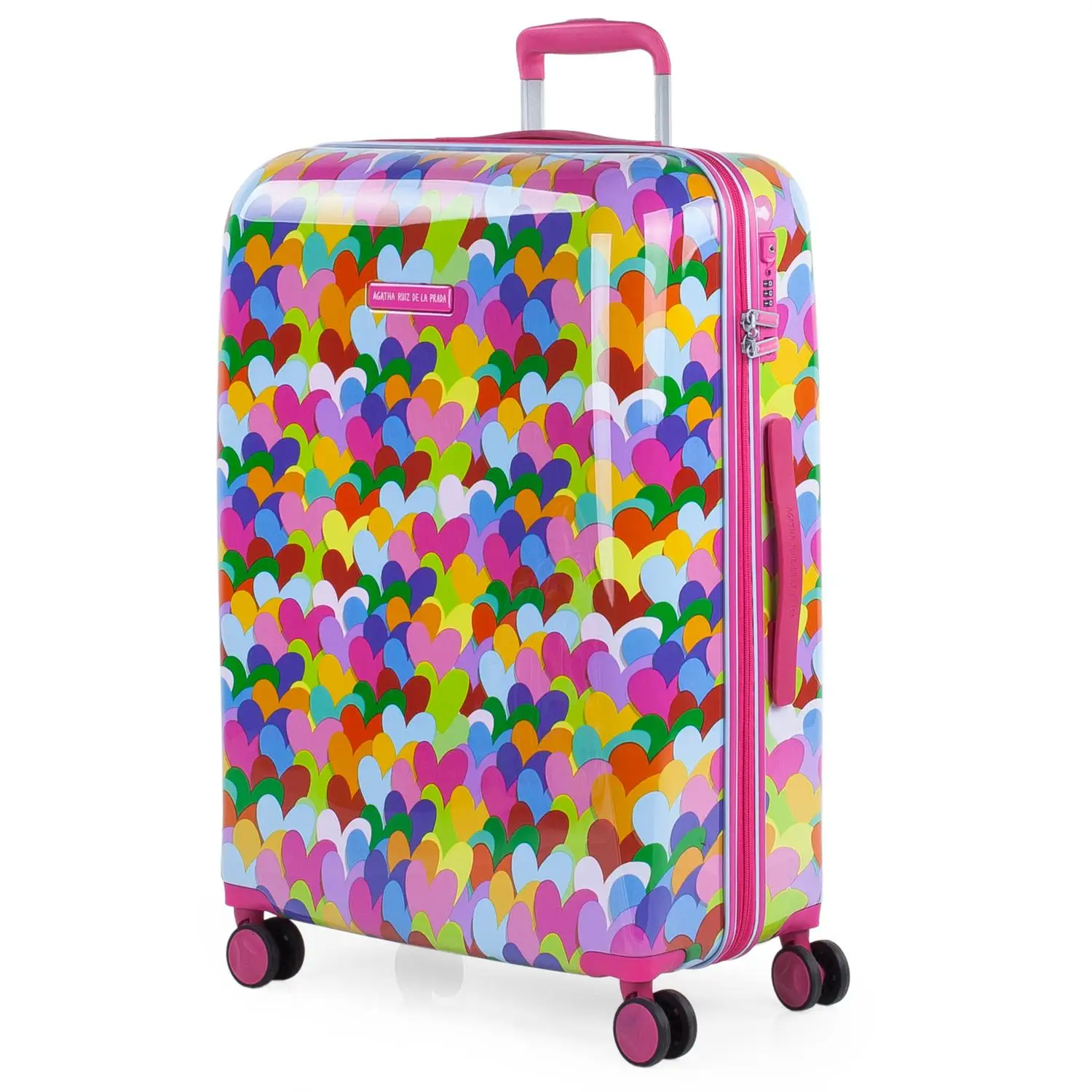 AGATHA RUIZ DE LA PRADA сердца цвета чемодан Средний Путешествия Жесткий для женщин с