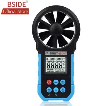 

EAM03 Digital Anemometer Wind Speed Air Volume Measuring Meter Temperature Humidity Tester LCD Display with USB