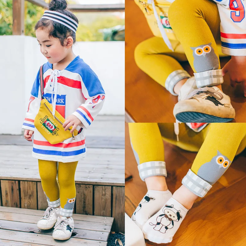 

2018 Spring And Autumn Pants Men And Women CHILDREN'S Leggings Athletic Pants GIRL'S Korean-style Casual Capri Pants Sub-Baby
