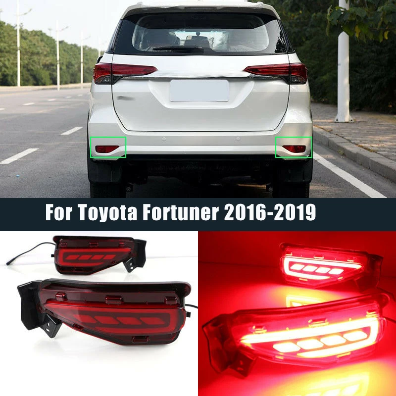 Для Toyota Fortuner 2016-2019 светодиодный задний бампер противотумансветильник с