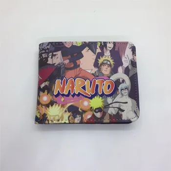 

NARUTO of Uzumaki Naruto/Hatake Kakashi Wallet Anime Coin Purse Women Cartoon Short Wallet Card Holders Money Bag