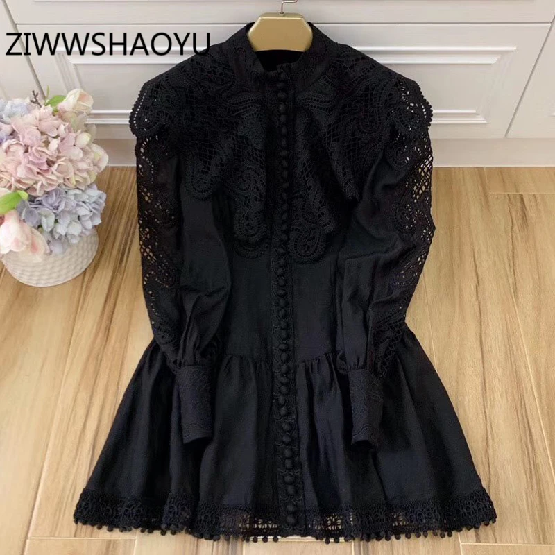 Chemise Ruffle Top Women Autumn Summer Long Sleeve