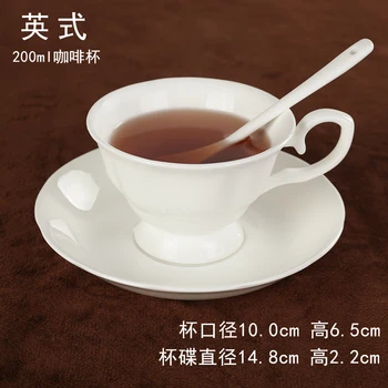 

Latte Porcelain Coffee Cup with Handle Bone China Office White Red Tea Cups Set European Copo Com Canudo Home Container LL50CC