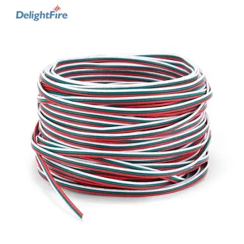 

3pin LED Connector Cable Electrical Wire 22AWG 20AWG 18AWG Wire 10/20/50/100m Electric Cable For WS2811 / WS2812B LED Strip