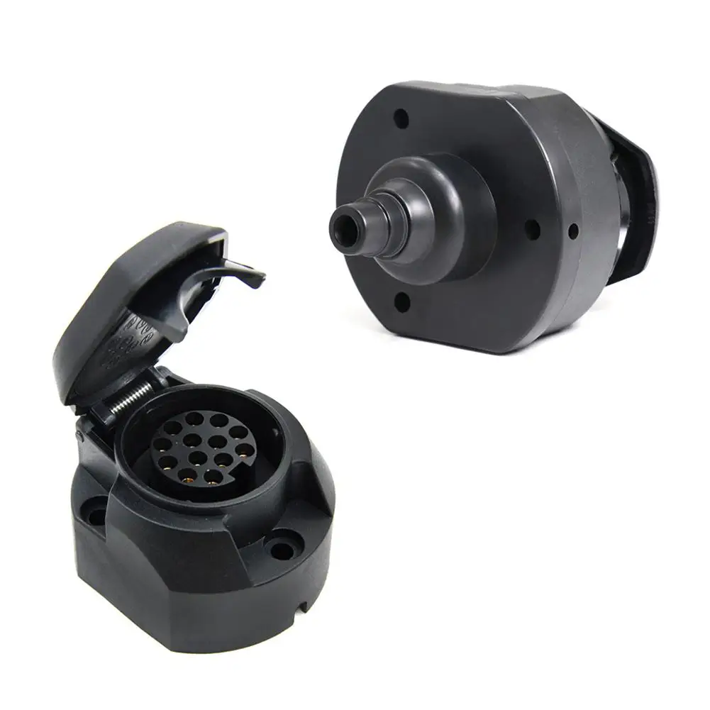 13 Pin Plastic Euro Socket Trailer Plug Van Towbar Towing Light Connector Adapter Caravan Auto Car Accessories | Автомобили и