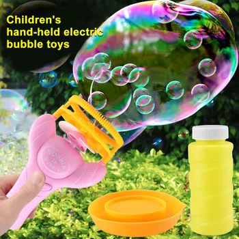

Bubble Machine Blower Shooter Fan Gun Kids Fun Summer Party Toy Outdoor Games