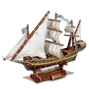 

DIY Creative 3D Puzzle Mysterious Pirate Ship Model Santa Maria Ship Puzzle Jigsaw Puzzle Toys Model Kits