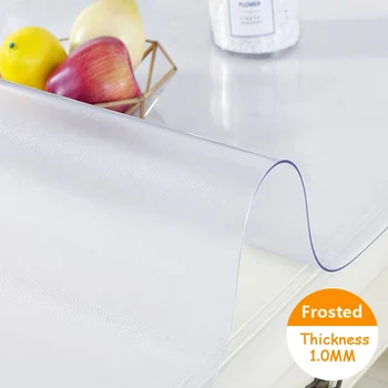 

Withme Soft Glass Tablecloth on the Table Oilcloth Rectangular Tablecloth Soft Glass Flexible Waterproof Frosted PVC Table cover