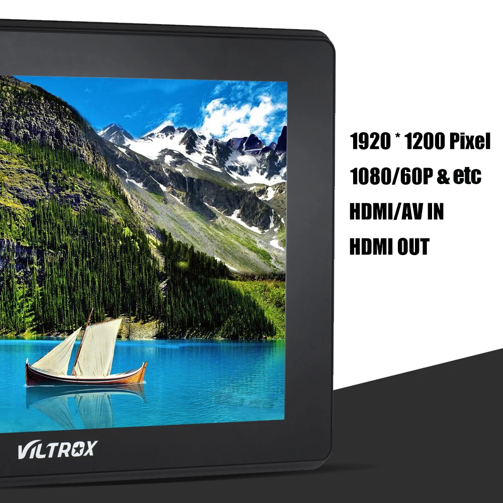 VILTROX DC-70HD " монитор камеры 1920*1200 HD TFT ЖК-монитор HDMI вход выход AV вход для Canon Nikon sony DSLR видеокамеры