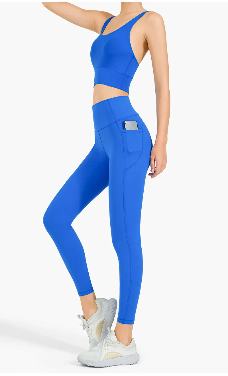 Lulu Women Sports Pants Breathable High Waist Yoga Leggings With Side Pockets Athletic Fitness Clothing Butter Soft Custom Logo Lulu Women Sports Pants Breathable High Waist Yoga Leggings With Side Pockets Athletic Fitness Clothing Butter Soft Custom Logo