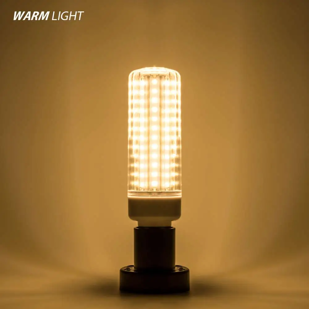 Warm White E27 кукурузная лампа, светодиодный светильник 220 В E14, светодиодная лампа, алюминиевая лампада, светодиодная лампа 110 В, люстра, светильник в форме свечи для украшения дома, SMD 2835 - Испускаемый цвет: Warm White