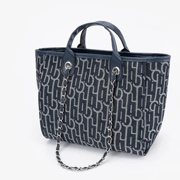 

The New Tote Bag Female Large-capacity Fashion Shoulder Bag Atmospheric Ethnic Style Portable Handbag Simple Wind Bag Tool Bag