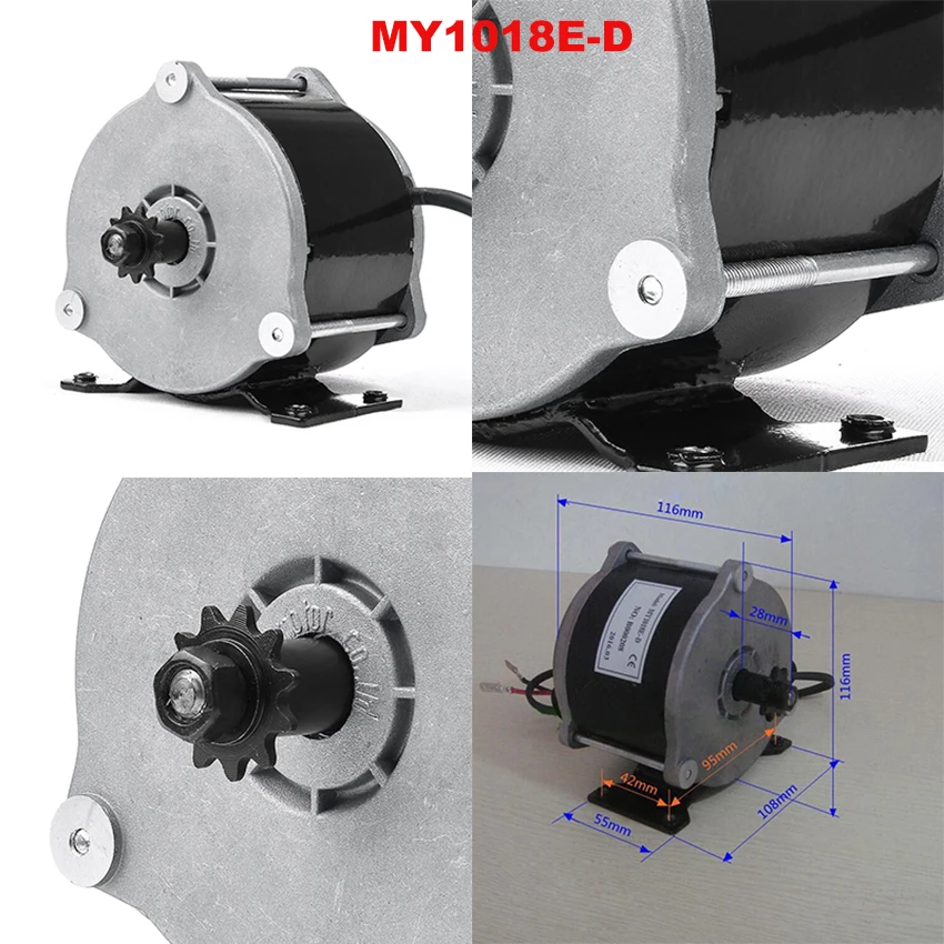 Комплект для переоборудования электрического велосипеда 24V 36V 48V DC щеточный