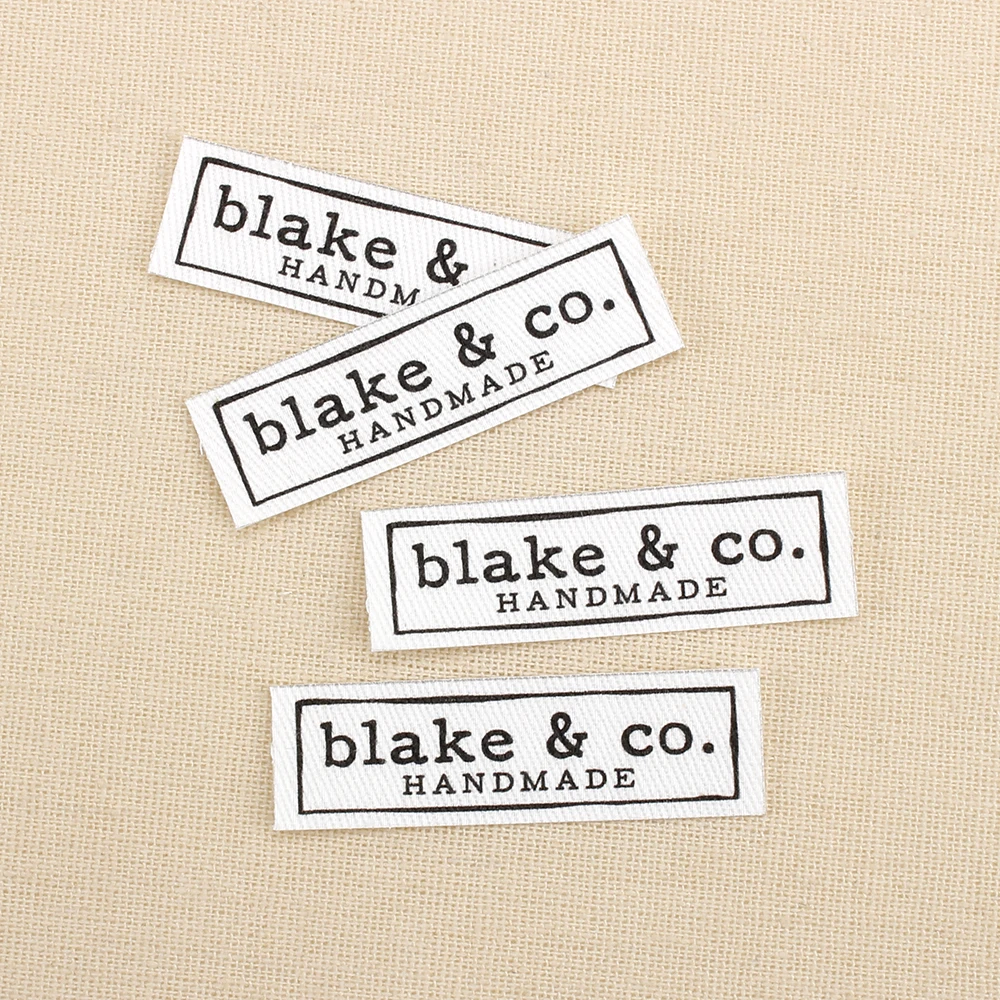

84pcs Custom Ironing Labels, Logo or Text, Personalized Brand , Clothing Labels, Choose font (TB3080)