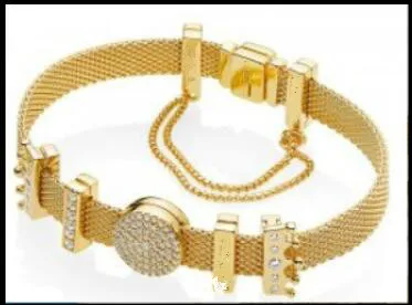 Модные рефлексивные 925 серебряный браслет и браслет подходят к оригинальным брелокам браслеты для женщин DIY ювелирные изделия