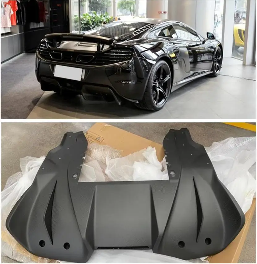 

REAL CARBON FIBER REAR BUMPER TRUNK LIP SPOILER DIFFUSER For Mclaren MP4-12C 625C 650S 2011-2018