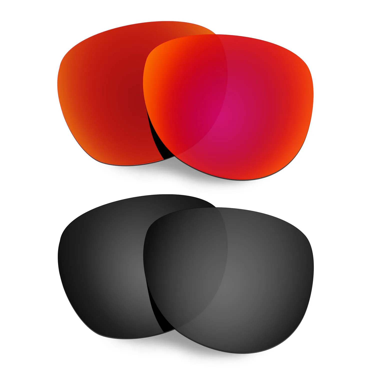 

HKUCO Polarized Replacement Lenses For Stringer Sunglasses Red/Black 2 Pairs