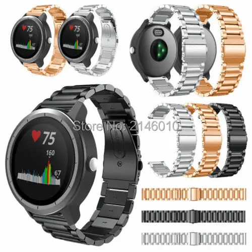 

Ремешок для часов из нержавеющей стали для Garmin Forerunner 645 Music Vivomove HR Vivomove 3