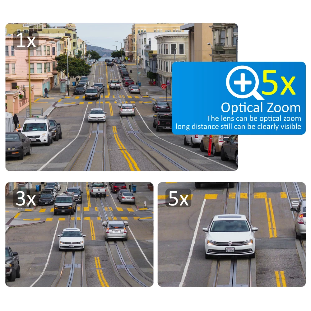 Einnov PTZ IP камера 5X Zoom 1080P наружная беспроводная домашняя безопасности Wifi видео