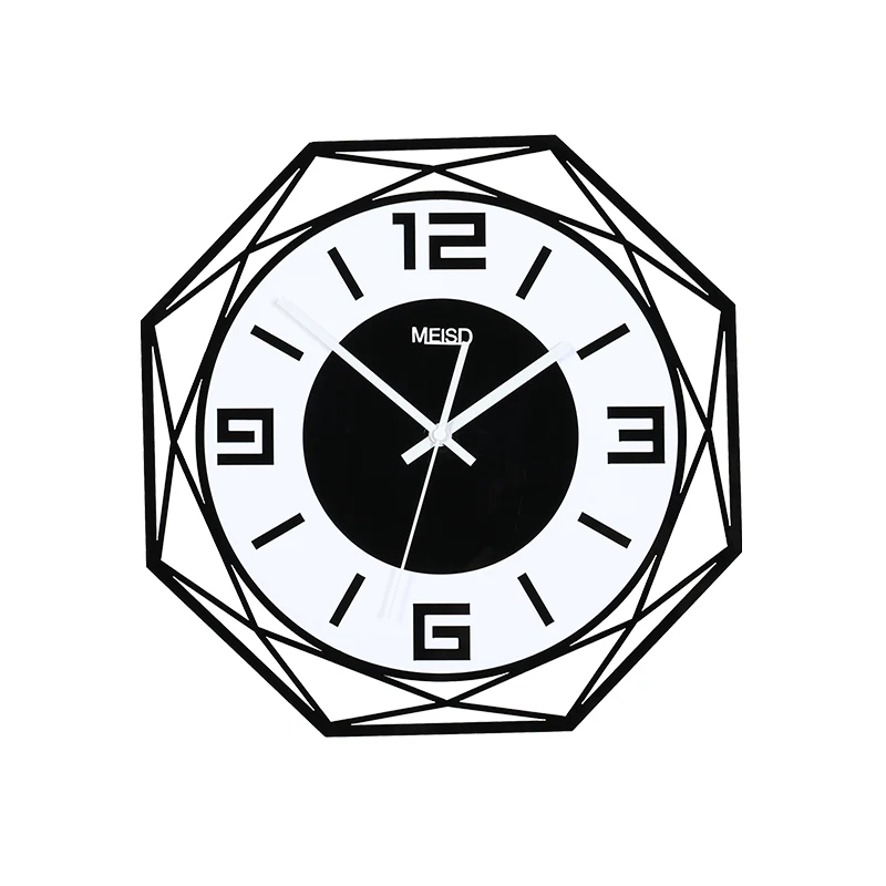 MEISD геометрический ромб стена в скандинавском стиле часы Современный дизайн гостиная домашний декор модные оригинальные часы бесплатно блестящие - Цвет: QK35cm