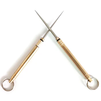 

Titanium Outdoor Toothpick Bottle Fruit Fork Camping Tool Toothpick-Holder