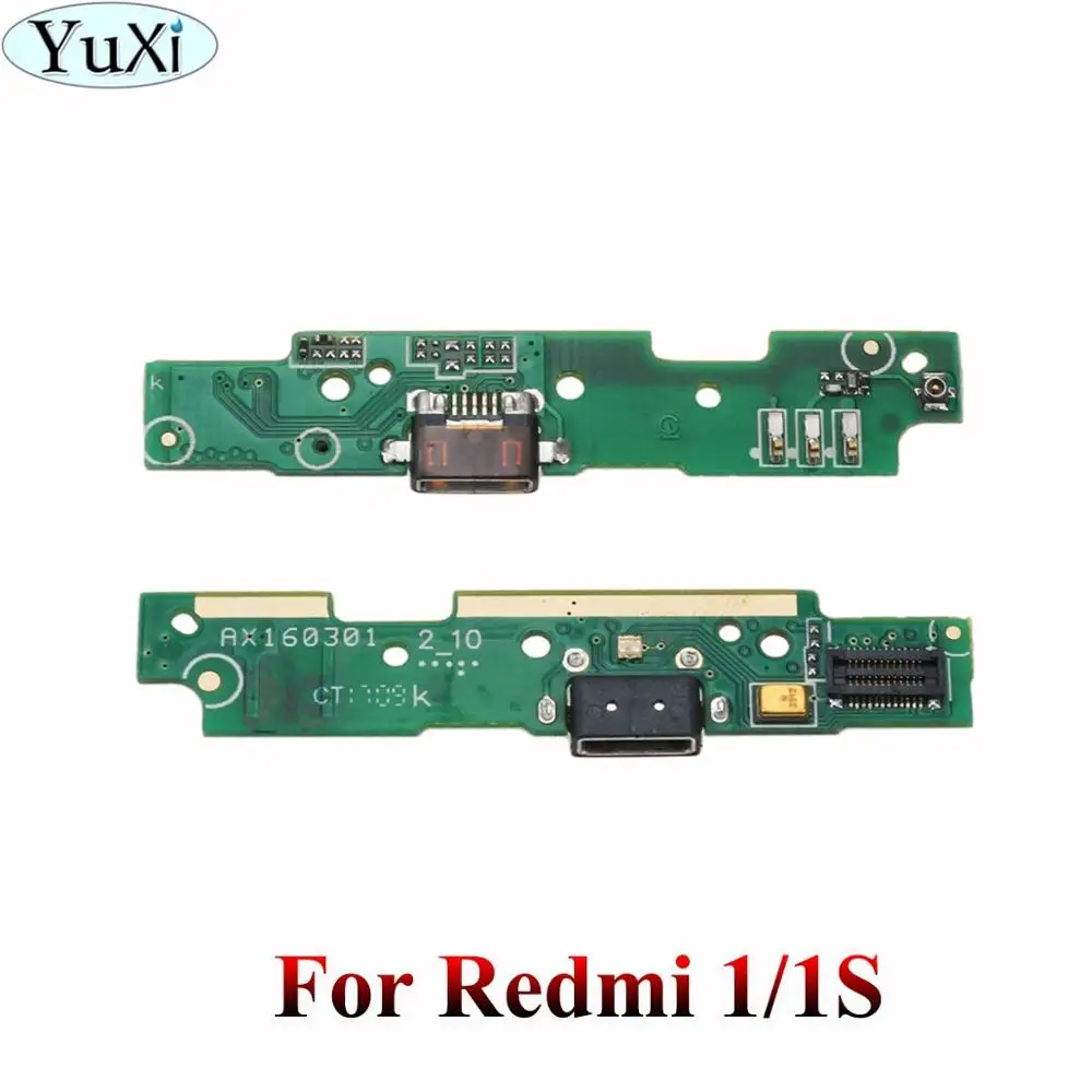 YuXi usb зарядка Нижняя плата гибкий кабель соединительные детали для Xiaomi Redmi Note 3/4/Note 3/4 Pro/4A/5A/4X/2A/3 S микрофонный модуль - Цвет: For Redmi 1 1S