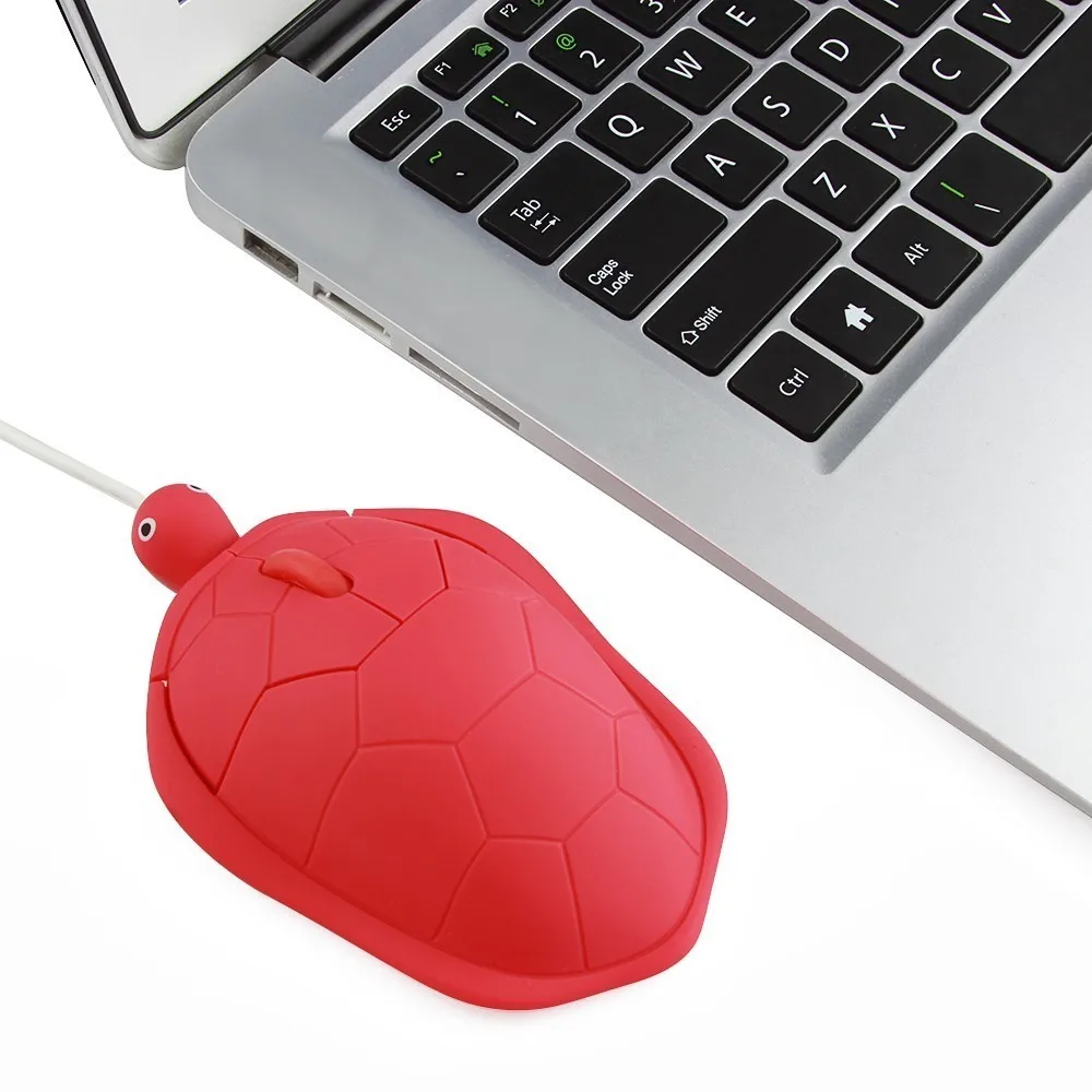 Hot Sale Funny Shaped Cute Turtle Mouse Ergonomic Designed Computer Mouse USB 2.0 3D Wired Optical Mice For PC Laptop