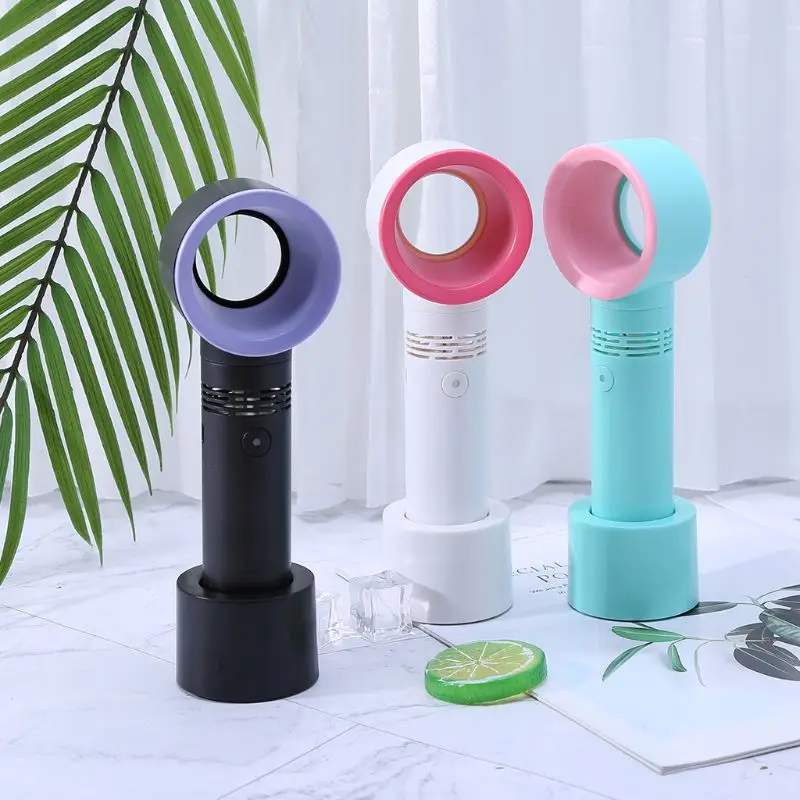 Мини Портативный Leafless вентилятор летние поставки бесшумный USB Перезаряжаемый охладитель без лопастей студенческий вентилятор воздушного охлаждения спальня путешествия