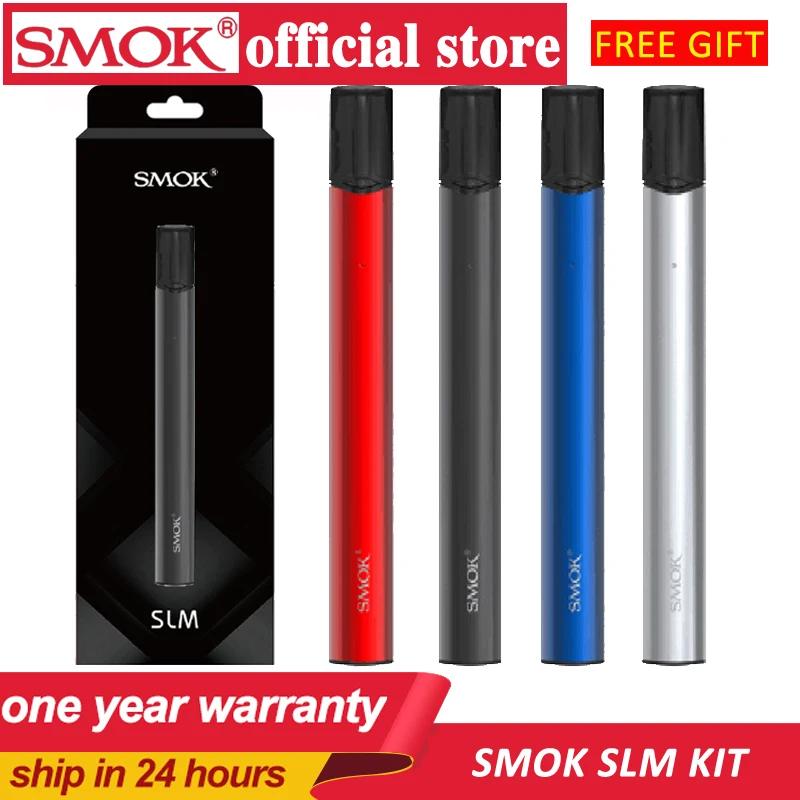 

New arrival SMOK SLM KIT Electronic Cigarette Mini Vape Pen pod kit with 250mAh Battery 0.8ml Pod Coils Vaporizer vs infinix kit