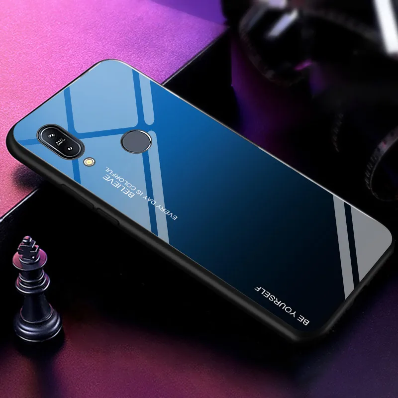 Для Asus Zenfone Max Pro(M1) ZB601KL ZB602KL градиентный чехол из закаленного стекла для телефона для Asus Max Pro M1 X00TD задняя защитная крышка