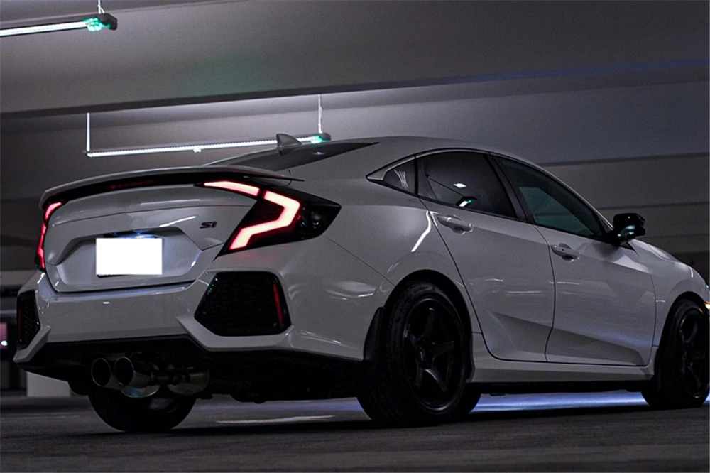 1 комплект для Honda Civic задний фонарь Civic светодиодный задний фонарь DRL светодиодный динамический сигнал тормоза заднего хода аксессуары