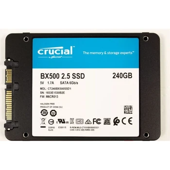 

Critical BX500 CT240BX500SSD1 SSD, 2.5", 240Gb, SATA-III, read: 540 MB/s, write: 500 MB/s