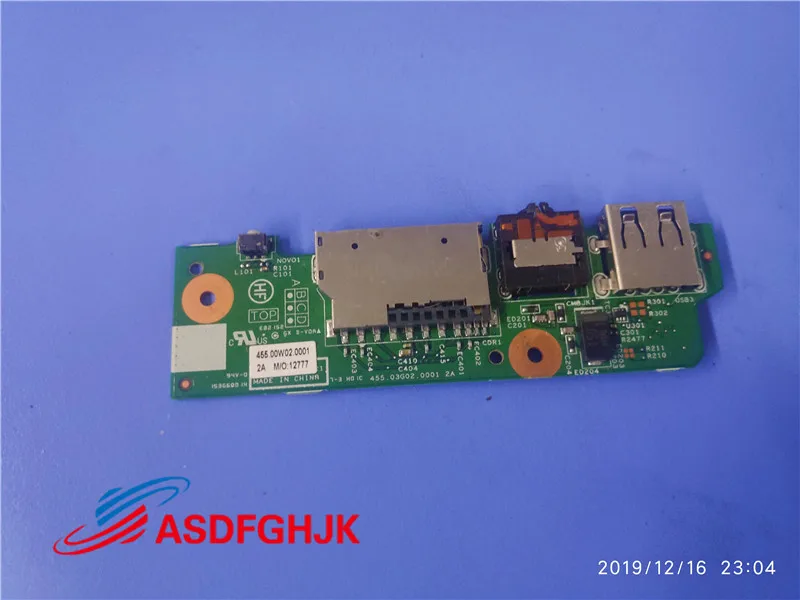 

Оригинальная USB-плата 455.03G02.0001 45503G020001 100% проверенный ОК для Lenovo Thinkpad Edge 15 80H1