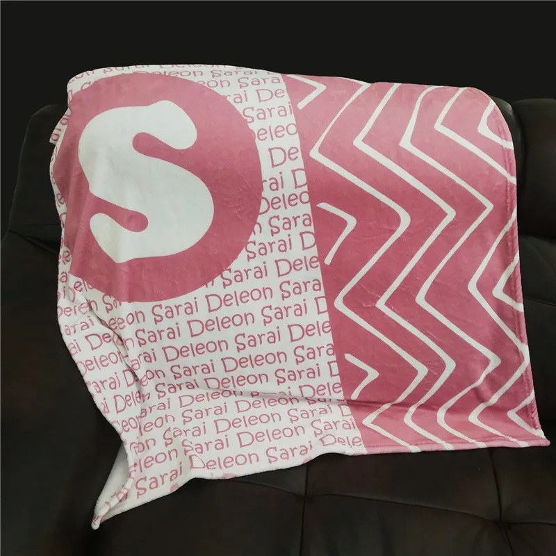 Baby Blanket Swaddling For Baby Blankets Newborn Name Personalised Infant baby Swaddle Bedding Crib Blanket Birthday Gift