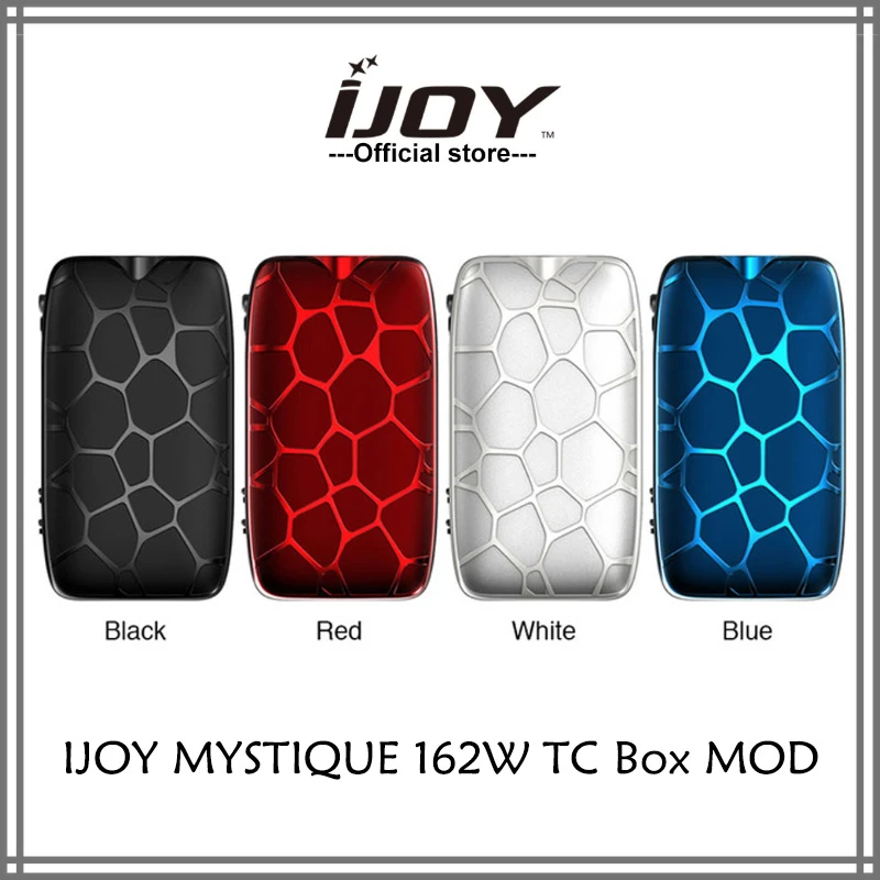 Новейший IJOY MYSTIQUE 162 Вт TC бокс мод 0 91 дюймов дисплей Выход Vape коробка обжиг быстро