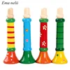 Hot Baby Wooden Small Horn Whistle Musical Instrument Toys Kids Colorful Intellectual Developmental Vocal Toy for Children Gift 1