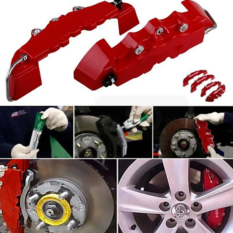 4pcs 3D style car universal disc brake caliper covers front& rear kits